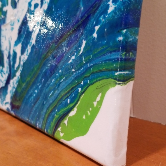 12"x12" Handmade paint pour - Picture 5 of 7